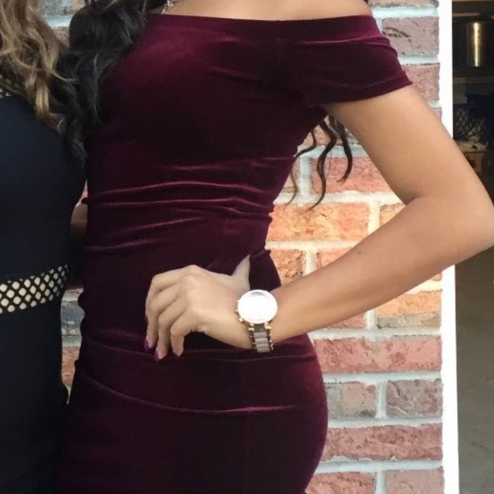 Maroon Dress